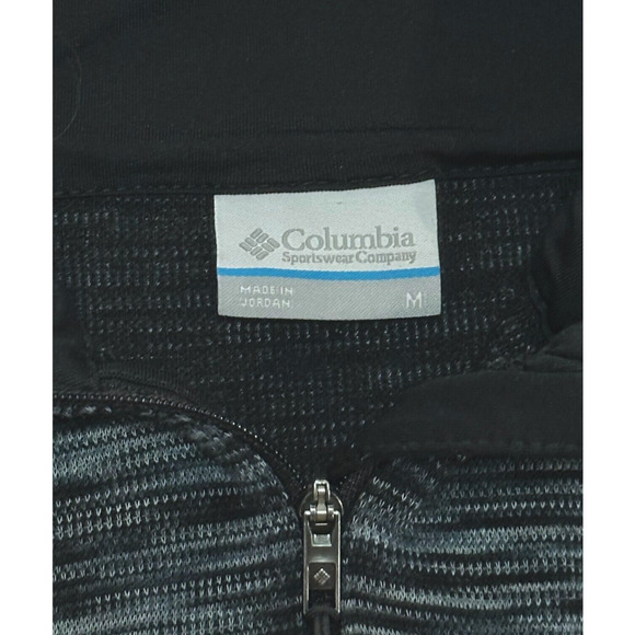 COLUMBIA Running Top Half Zip Track Jacket Moisture Wick Active Teal Medium - Picture 9 of 11